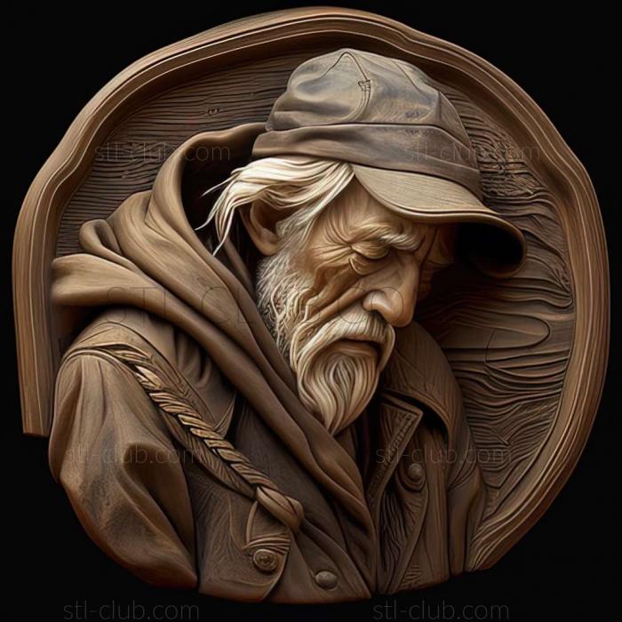 3D model Don Hatfield American artist (STL)